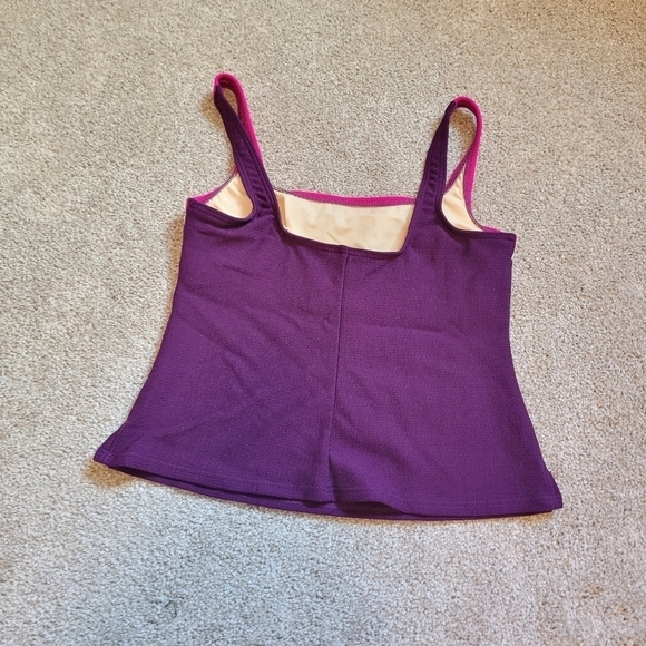 Land's End Women's Colorblock Tankini Swimming Suit Size 10 - Picture 3 of 6